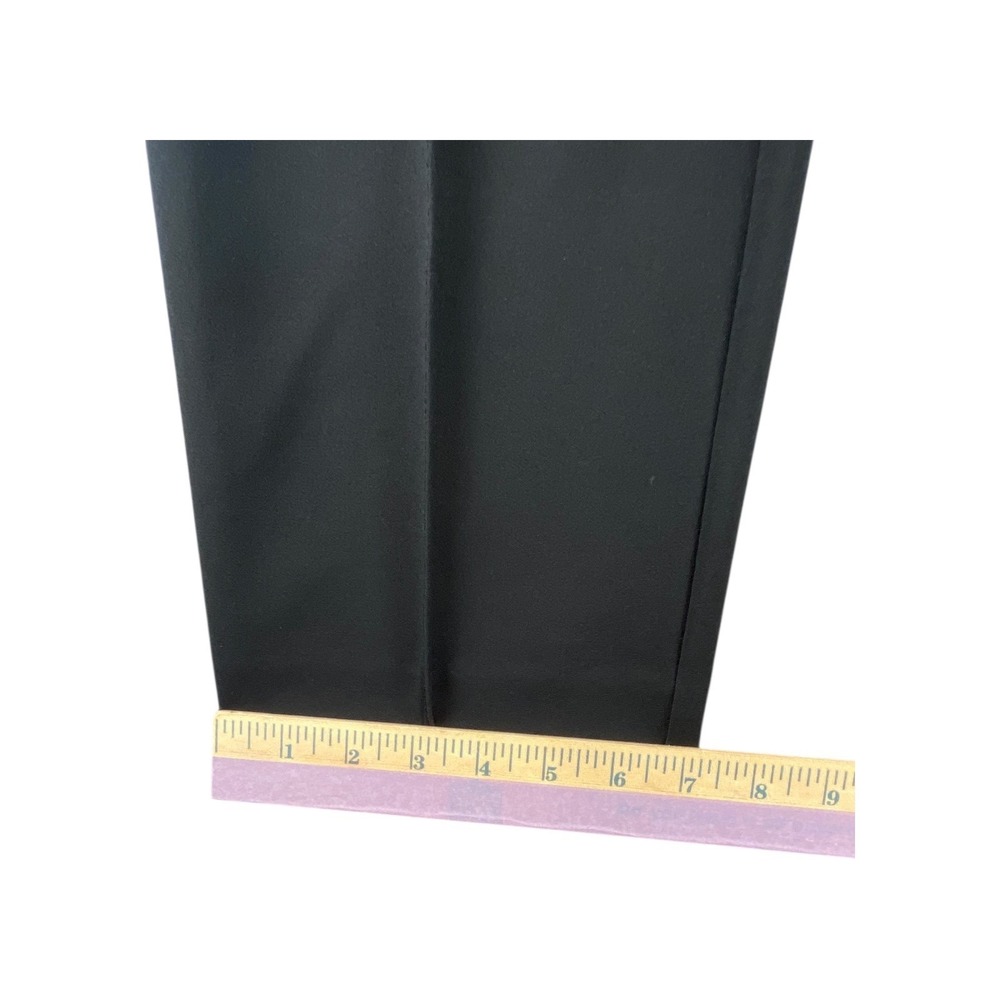 Jones Studio Womens Black Straight Leg Dress Pants Gold Button Detail Size 12 - Picture 4 of 8